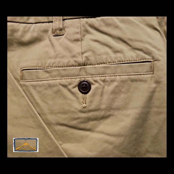 Lands End Khakis - Size 44x29, Hidden Expandable Waist, British Khaki - Picture 10 of 12